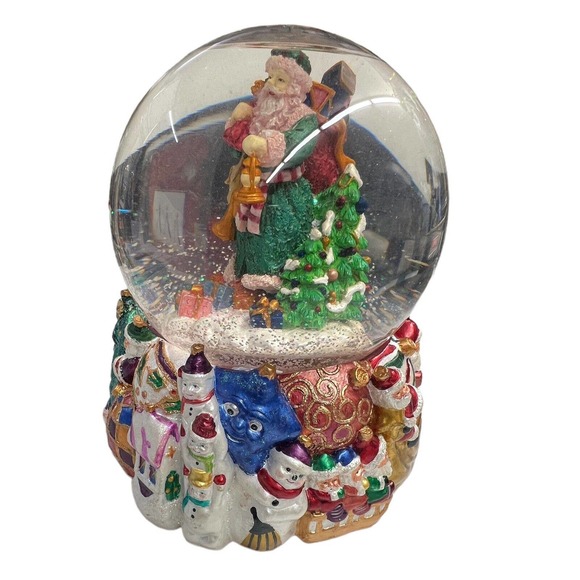 Vintage Christopher Radko‎ Santa Ltd Ed Snow Globe Musical #4078 Of 5000 - Picture 1 of 9